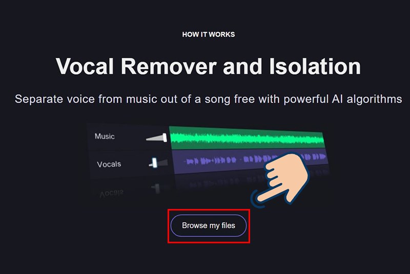 Sử dụng Vocal Remover – Tách nhạc trực tuyến