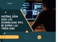hướng dẫn sửa lỗi 99% bị dừng trên idm