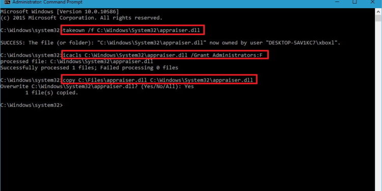 Sửa các File hệ thống trên Windows 10 theo cách thủ công