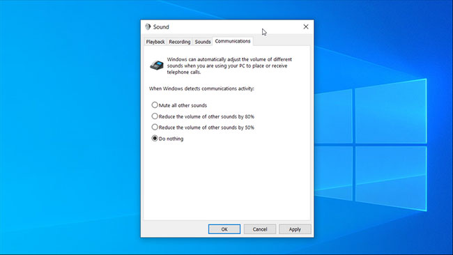 Tắt giao tiếp tự động của Windows 10