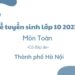 Đề thi vào lớp 10 môn Toán thành phố Hà Nội 2023 có đáp án