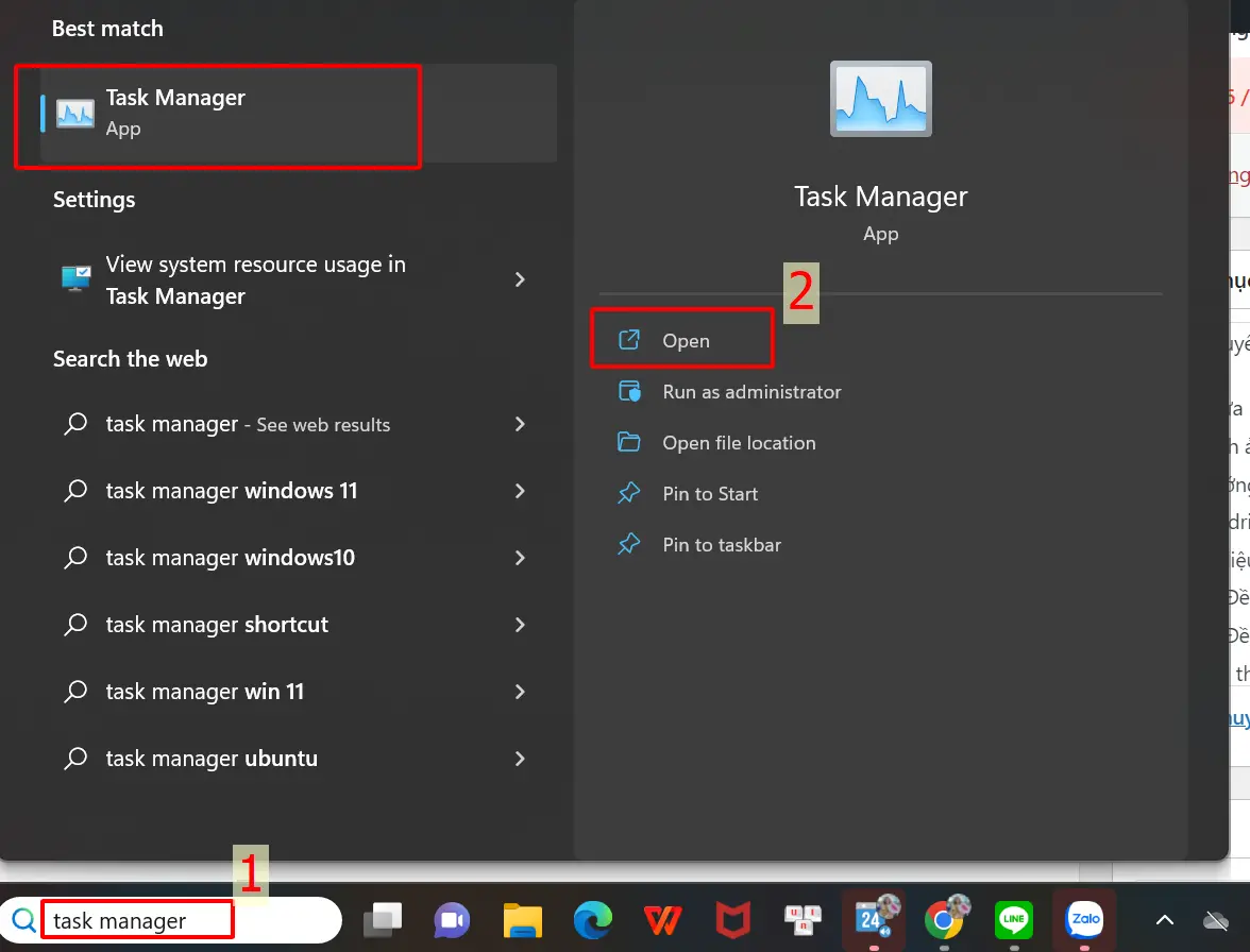 công cụ task manager