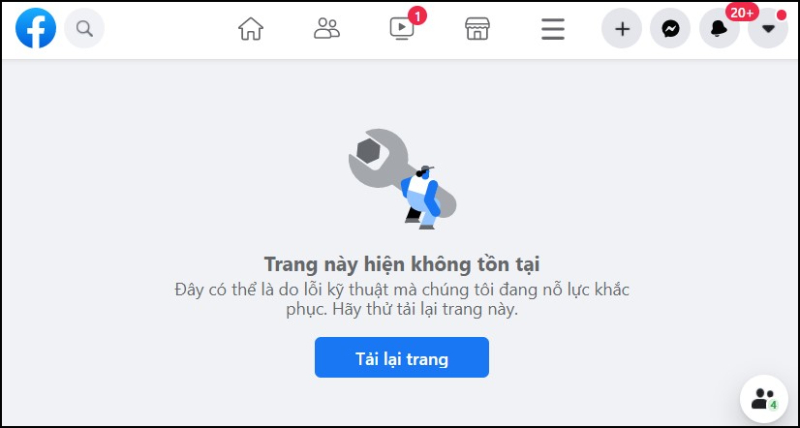 Màn hình hiển thị bạn đã bị chặn xem trang cá nhân facebook này
