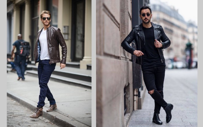 Áo khoác da đen luôn tôn vẻ đẹp lạnh lùng và lãng mạn