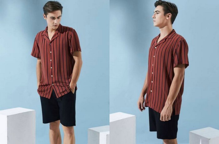 Áo sơ mi nam ngắn tay kẻ sọc