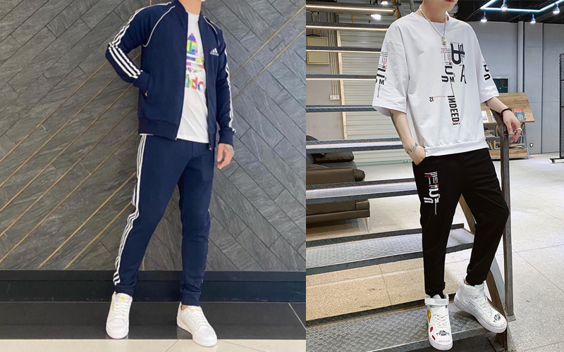 Bộ đồ thể thao có chất vải cotton cao cấp có dãn 4 chiều